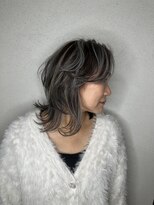 アンプヘアー 桂店(unpeu hair) 白髪ぼかしハイライト×レイヤーウルフ 京都・桂