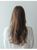 20代30代40代艶感ストレートアッシュグレージュ透明感ロング