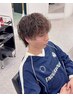 カット+ケアパーマ+カラー[静岡/メンズカット/メンズパーマ/メンズ/眉毛]