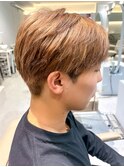 毛流れセンターパート韓国刈り上げツーブロックショートレイヤー