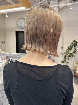 マッシュ チャヤマチ(MASHU chayamachi) 柔らか透明感カラー/ブリーチなし/オリーブブラウン/大阪梅田