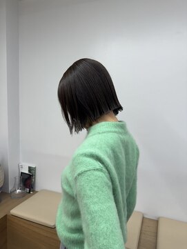 エント(ent) オリーブブラウン/切りっぱなしボブ