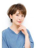 ゲイン(Gain)&nbsp;艶カット×白髪ぼかし×艶ベージュ