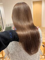 バイオレット 表参道店(Violet)&nbsp;ミディアムレイヤーモカブラウンカーキオリーブベージュ