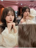 ハッシュカット/韓国レイヤー/ミディアムレイヤー/原宿/顔まわり