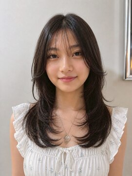 キース ヘアアンドメイク 恵比寿(kith. hair&make) ミディアムレイヤー/ハッシュカット/顔まわりカット/カール