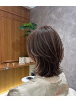 ラメールアヴェダ イオンモール秋田店(Lamelu AVEDA)&nbsp;レイヤーミディアムボブ × 顔周りハイレイヤー