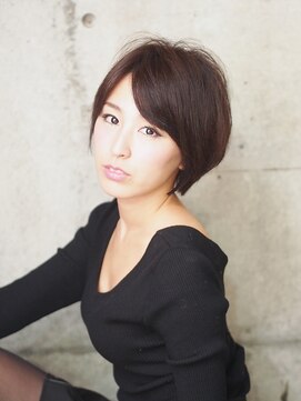 インク(inc) 【inc】大人可愛く×小顔☆ナチュラル丸みショートボブ