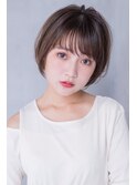 Aimeeナチュラルミニボブ×透けちゃうグレージュ