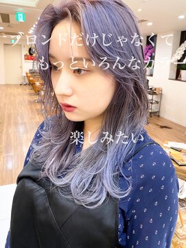 ノラキチジョウジ(NORA KICHIJOJI) #ウルフカット#ネビージュ#ブルーアッシュ