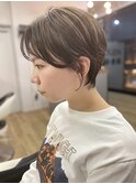 「NUDE」#グレーベージュ オン眉ショート くびれショート