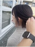 イヤリングカラー×ボブ/マロンベージュ