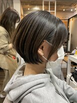 ヘアアンドメイク スタジオ ミムロ(HAIR&MAKE STUDIO MIMURO) 天使の跳ねバングとショートボブ