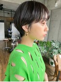 マッシュショートヘア丸みショートボブ20代30代表参道