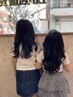 【親子カット】カット＋Jr.カット(小学生まで)　￥5,800