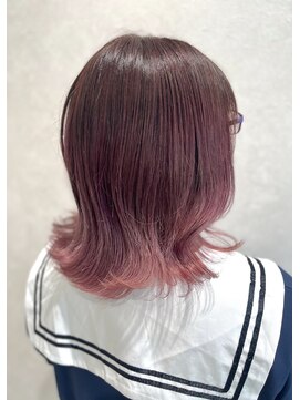 アッシュ 八王子店(Ash) 韓国/グラデーションカラー/ベビーピンク/ブリーチ/ケアブリーチ