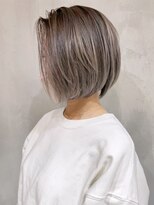 アルバム 渋谷パルコ(ALBUM) スモーキーアッシュショートボブ_グレージュカラーボブ_ba386802