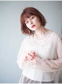 【kiito海老名】ひし形ボブ/外ハネ/カッパーブラウン