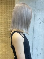 サンク 原宿 表参道(cinq) ミルクティーベージュダブルカラーインナーカラーケアブリーチ