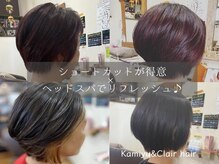 カミユアンドクレールヘアー(Kamiyu&Clair hair)の雰囲気（  ショートカットもお任せ下さい♪）
