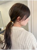 結んだ時の顔まわり＊ゆるふわアレンジ