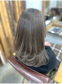 【ハイライトカラー】白髪ぼかし透明感グレージュ♪/恵比寿/家田