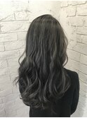 ダークグレージュワイドバング美髪ケアブリーチ所沢韓国