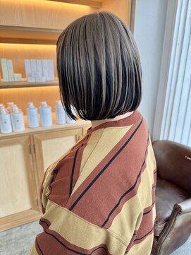 ユラギフロムユイマァル 水島店(YURAGI from YUIMARL) 白髪ぼかし×アンブレラカラー