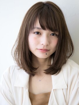 セイドット オモテサンドウ(Say. omotesando) Say.イメチェンミディアム外ハネボブ美髪ワイドバングアッシュ