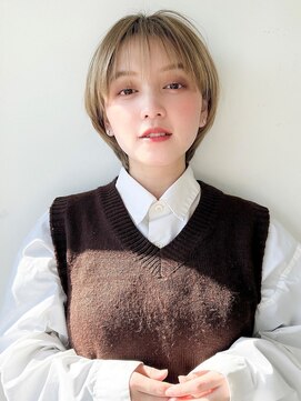 アグ ヘアー ヌーク 長野中御所店(Agu hair neuk) 《Agu hair》透明感×垢抜けマッシュショート