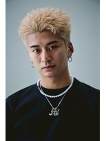 ザ フェイダーズ(The Faderz) 高円寺メンズハイトーンアップバングショートスタイル