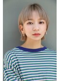 マッシュウルフ/ミルクティベージュ/大人ショート/中目黒kisai