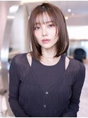 20代30代大人ガーリーレイヤーボブ/顔周り似合わせカット
