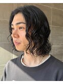 ミディアムパーマ緩めパーマニュアンスパーマウェーブパーマ