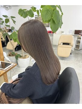 リベッタ(Ribetta) 【透明感カラー+髪質改善】/高松/オリーブカラー