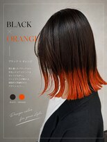 ナノヘアー(nano hair)&nbsp;エンドカラーxオレンジ