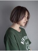 大人カワイイ◎グレージュショートボブ《堀江臣吾》