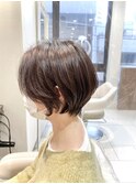 前髪無しの横顔美人ショートボブ【Ash大泉学園 横山】