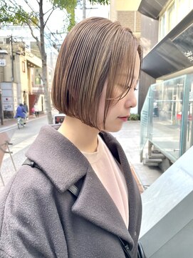 ヌード(NUDE) 「NUDE」#10代20代30代40代前下りボブミニボブ 大人ショートボブ