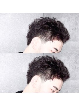 ゴールド 京都(GOALD) 波打ちスパイラルツイストスパイラル束感刈り上げアップバング