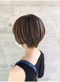 20代30代40代脱白髪染めカラー×大人かわいいショートスタイル