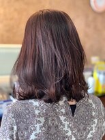 アークスヘアー&nbsp;大人かわいいモカベージュナチュラルロブヘアー美肌
