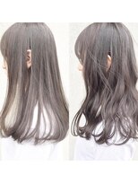 メゾンアクア 表参道(Maison ACQUA)&nbsp;ブリーチなしカラー　暗髪ヘア　グレージュ　ラベンダーアッシュ