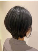 似合わせショートカット×ナチュラルブラックスタイル
