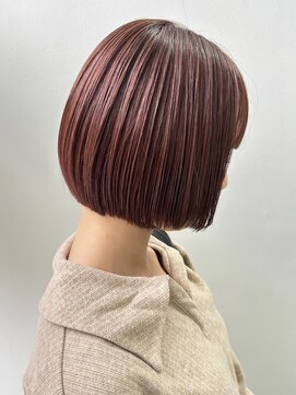 ミーナ バイ アーバン(Meena by urban.) 【ANNEXハザマ】あごラインボブ×ナチュラルピンクベージュ