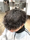 guest snap ミディアムマッシュ×波巻きスパイラルパーマ