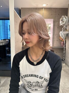 ノエ 心斎橋(Noe) 切りっぱなしボブ/エアリーロング/美髪/ピンクブラウン/心斎橋