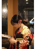 成人式前撮りヘアセット