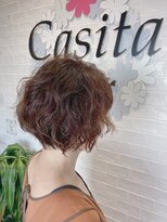 カシータ フロル 尾張旭店(Casita flor)&nbsp;大人簡単ウェーブショートボブ