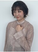 大人外ハネボブ　女性らしい柔らかな雰囲気に。簡単ヘアアレンジ